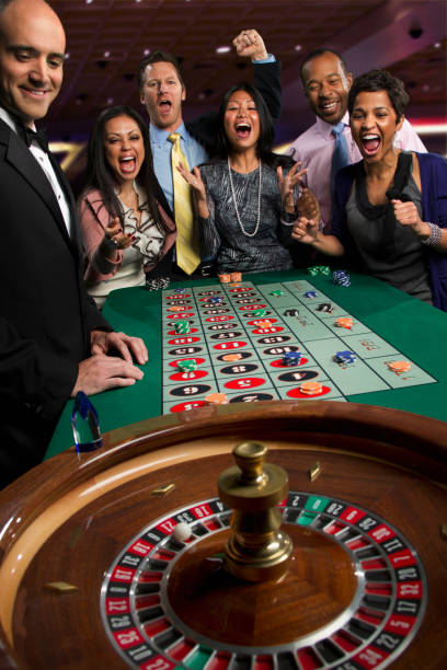 SA Gaming baccarat table with player and banker hands